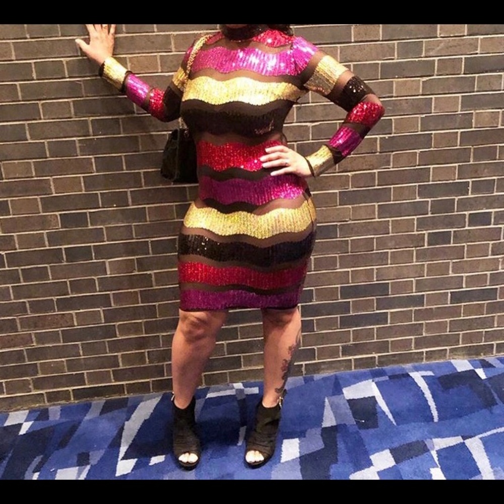 Akira Sequin dress